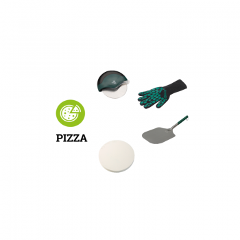 Big Green Egg The Pizza Paket: Grillhandschuhe/Alu Pizzaschaufel/ Pizzaschneider Kompakt